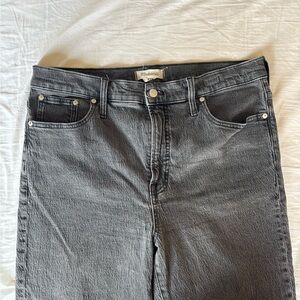Madewell High Rise Jeans in Charcoal Gray